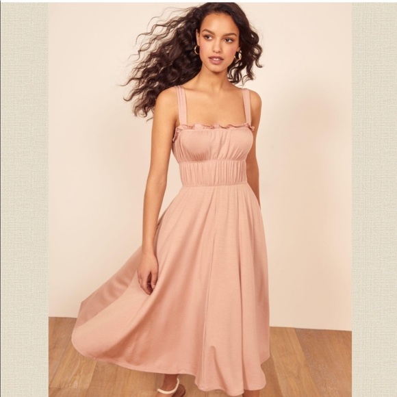 Reformation Dresses & Skirts - Reformation Miranda Sleeveless Dress in Blush Size Extra Large XL